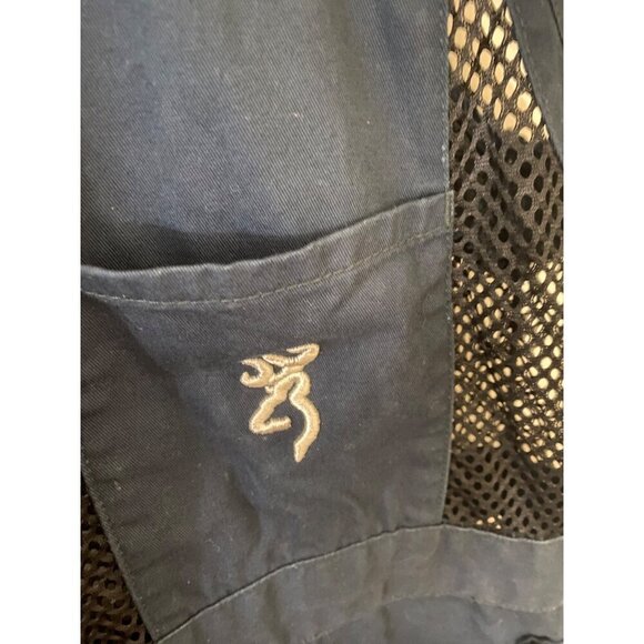 Browning Men's Right Trapper Nevy Blue Mesh Vest - Medium - Picture 3 of 14